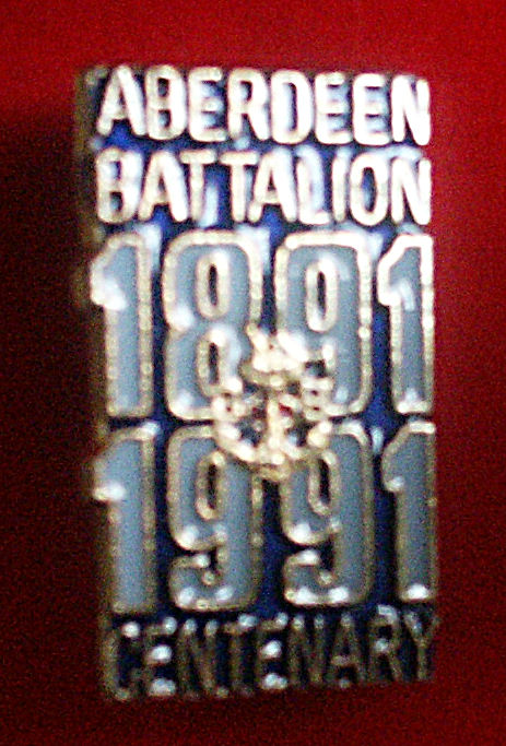 Aberdeen Battalion Centenary Badge